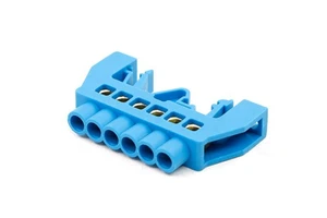 Blue Copper Neutral Links Bus bar Din Rail Connecting Copper Terminal Block for Din Rail