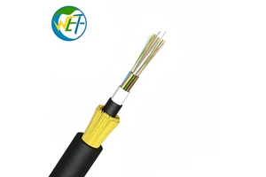 Wolf Aerial 24 Core ADSS-24B1 PE Jacket 4km Fiber Optic Cable G652D 100-500m Span Parallel Outdoor