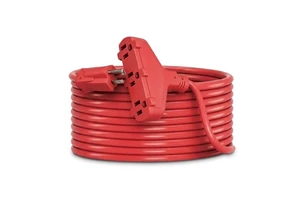 SJTW Outdoor Multi-Tap Extension Cord T Shape Grounded Heavy Duty Power Extension Cable