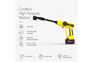 Professional Heavy Duty 20V Wireless Car Pressure Washer Gun Brushless Motor 145 PSI Portable Handheld Electric Power Cleaner