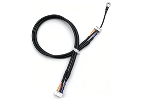 5 Pin Male to 5 Pin Male Y Split Wire Harness with O Ring Ground Terminal 3 4 5 6 8 Core PVC Jacket Cable