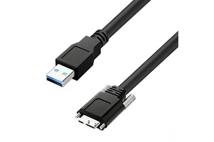 USB 3.0 Machine Vision Cable Type a to Micro B Single Screw Lock, Flexible Stranded Copper Conductor Industrial Camera USB Cable
