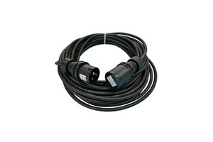 Professional Portable 16A CEE Power Cord Safety 3*2.5mm Flexible Black Cable 3*2.5mm Flexible Black Cable Power Power