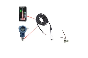 IP68 Submersible Probe Cable 20m Depth 40m Cable 4-20mA Dual Output Water Level Temperature Sensor Transmitter 20m Depth 40m