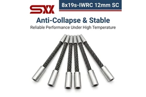 Long Service Life Elevator Steel Wire Rope 8x19S-IWRC 12mm High Speed Lift Cable 1570MPa Traction Machine Hanging Component