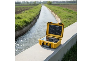 Parshall Portable Ultrasonic Open Channel Flowmeter Hydrological Monitoring River Flow Monitoring Agricultural Testing Equipment