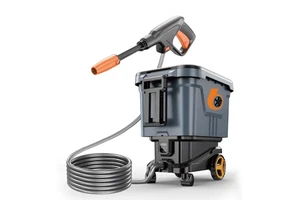 Max 80Bar Car Washer Water Gun With Mobile Bucket LIthium Battery Cordless Wireless High Pressure Portable Car Washer Machine