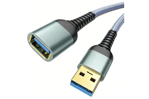 USB Extension Cable 10m 5m 1m 2m 3m Factory Custom USB Male to Female Extension Cable 3.0 3.2 5Gbps Braided Long Extension Cord