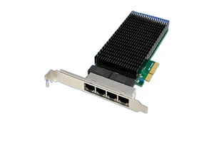 PCIe X4 I210-T4 Gigabit Quad-Port RJ45 Copper Twisted Pair Cable Industrial Camera Vision Network Card