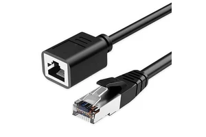 RJ45 Male to Female Network Cable Ethernet Extension for Networking CAT6/CAT6A Communication Cables