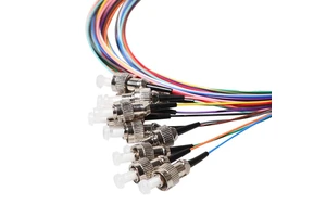 DAMU High Performance 12 Core SC/APC Fiber Optic Pigtail Single Mode OS2 9/20/30mm Custom Length FTTH Network Patch Cord Cable