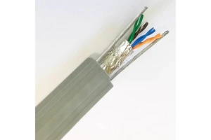 China Factory Supply Industrial Copper PE Insulation Elevator Network Power Flat CCTV Camera Cable with CAT6