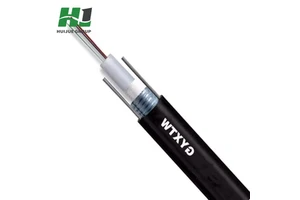 HJ ADSS Fiber Optic Cable 2-Core/4-Core G657A1 HDPE Jacket Steel Wire Reinforced For Outdoor Telecom Networks