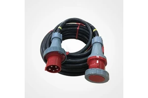 Industrial 5 Core 63A Electrical Cable with Copper Conductor and Rubber Insulation for Power Control Boxes