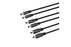 DC5521 Stranded PVC Industrial Power Male to Male Black Extension Cable for CCTV Camera Electrical Wire