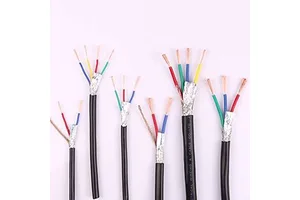 RVVP Shielded Wire Multi-core (2-5 Cores) 0.3-2.5 Square Signal Control Cable for Heating Applications PVC Insulation & Jacket