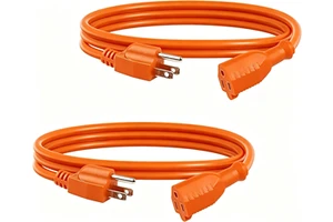 Orange SJTOW 12/3 Heavy Duty Extension Cord Oil Resistant Power Cables Industrial Electrical Supplies for Mining Site
