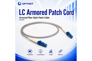 Customized Size 1M 3M Fiber Optic Patch Cord Armored Singlemode Duplex 9/125 OS2 LC UPC LCSM(Jumper) SM OS2 Communication Cables