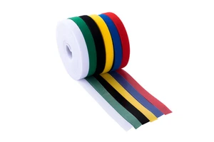 OEM Customized Nylon Cable Wires with Hook and Loop Fastener 12mm Width Length Color and Logo for Bulk Cable Management