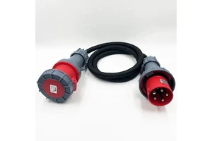 63A IEC60309 5Pin Exteension Cord IP67 Heavy Duty H07RN-F 5G 6.0mm2 Industrial Power Cord