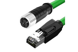 Custom Profinet M12 8pin to Rj45 Male Industrial Camera Cat6 Waterproof Network Cable Premium Communication Cables