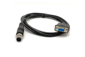DB9 Male Connector RS232 Serial Extension Cable, DB9 Female to M12 5 Pin Male Network Cable,DB9 Female to M12 Female Cable