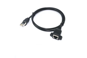 CAT6 RJ45 Male to RJ45 Female extension network cable lan cabl Patch Cord Cable with Screw
