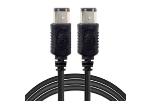 IEEE 1394 6-Pin to 6-Pin Firewire Data Cable 800 Mbps Industrial Camera Cable PVC Jacket Braid Shielding 1.8m for Computer Use