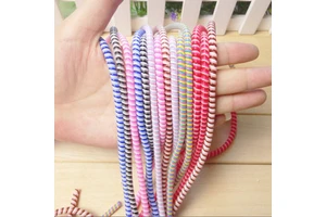 Cable Protector Bobbin Winder Data Line Case Rope Protection Spring Twine for Usb Cable and Earphone Cable