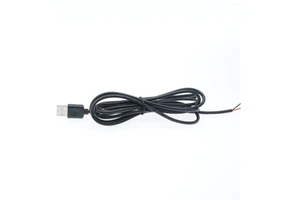 Aviation Plug Cord Industrial Camera Cable 1.75 Meter USB Power Extension with PVC Insulation Fine Copper Core Black