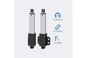 PrimoPal Custom Design Black Micro 6V 12V Small Stroke 30mm 35mm 50mm Electric Mini Linear Actuators
