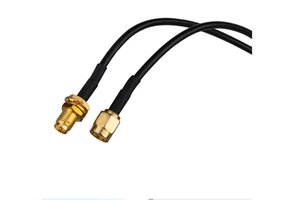 RP-SMA SMA Connector Male Female Extension Cable Copper Feeder Wire Coax Coaxial WiFi Network Card RG174 Router Antenna Heating