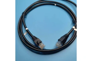 Custom Copper Core RJ45 Male Ethernet Connector Network Extension Cable Assembly CAT 6 PVC IP67 Wire Harness Electronic Machines