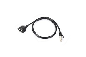 RJ45 Ethernet Extension Cable Nickel-plated Iron Shell Protection Providing Effective Interference Shielding Flexible PVC