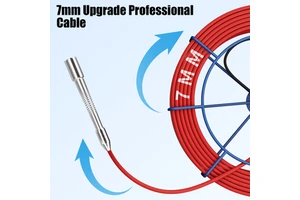 60M Industrial Pipe Inspection Camera 9 Inch IPS 1080P Sewer Camera with Meter Counter DVR Recording Self-Leveling