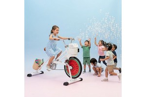 EXI Pedal Power Bubble Machine Bike for Kids Outdoor Fun-Party Supplies Easy to Ride Comfortable & Safe Party Bike