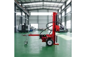 RUIHONG CE Approved 27 Ton Gasoline Firewood Splitter Heavy Duty Professional Home Use Long Beam (7HP 1 Year Warranty)