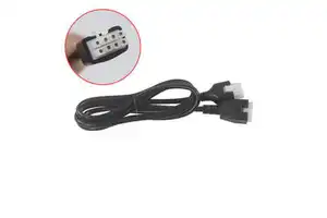 8-Pin Power and Signal Cable with Split Leads-Multi-Core DC Wiring Harness for LED Controller, Industrial Sensors, Motor Control