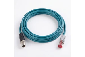 X-Coded M12 RJ45 Ethernet Cat6a Cable 8 Pin Industrial Camera IP67 Waterproof Double Shielded S/FTP 10Gbps Power