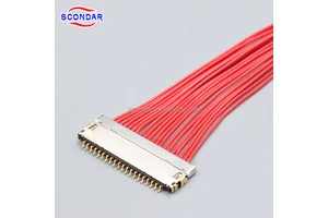 SCONDAR 1.0mm Pitch Custom Wire Harness Compatible With Hirose DF19 Connector High-speed LCD Signal Data Cable Assembly