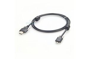 Machine Vision Industrial Camera Cable USB 2.0 Type-A to Micro-B Adapter With Screw Cable With Magnet Ring for Anti-interference