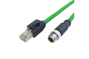 OEM/ODMndustrial Ethernet Cable M12 X-coded Gao Rou Drag Chain Cable IP67 Water and Dust Resistance Used for Robot Control