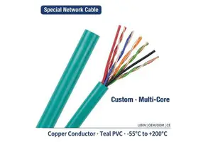 Factory Price Combination Network Cable Copper PVC -40~105°C Cat5e Cat6 + Control OEM MOQ 100m LIBIN Manufacturer