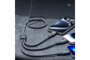 Custom Logo 3 in 1 Fast Charging Cable 100W USB Type C Cable for Android Mobile Accessories