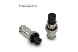 PSCCONN GX19 Cable Straight Plug Circular 2 3 4 5 6 7 8 9 10 12 14 15 Pin GX Series Threaded Aviation Connector Male And Female