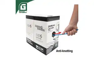 GETEKnet High Speed Braided UTP FTP SFTP CAT 6 Data 305M Box Industrial Indoor LAN 23AWG CAT6 Ethernet Network Cables Outdoor