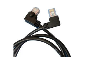Right Angle Left and Right up and Down RJ45 Panel Mount Cable Cat5e Extension Network Cable Ethernet Patch Cord