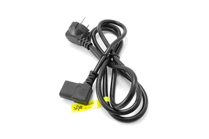 Sipu Factory Manufactures Wholesale Power Cables 1.5M 90° Bend IEC C13 to EU Plug OEM Welcome for Mechanical Equipment
