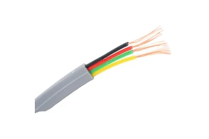 Copper 26AWG 4 Cores Grey PVC Jacket 4C Telephone Cable Signal Line