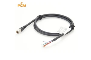 12 Pin Hirose Male HR10A-10P-12P Flying Lead Power I/O Trigger Cable for Industrial Camera Machine Vision Gige Basler FLIR IDS
